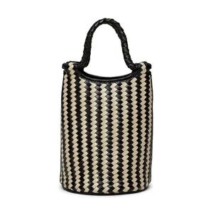 NWOT Bembien Lina bucket bag in noir stripe